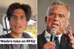 jfk's grandson jack schlossberg uses different accents to mock rfk jr.'s presidential run